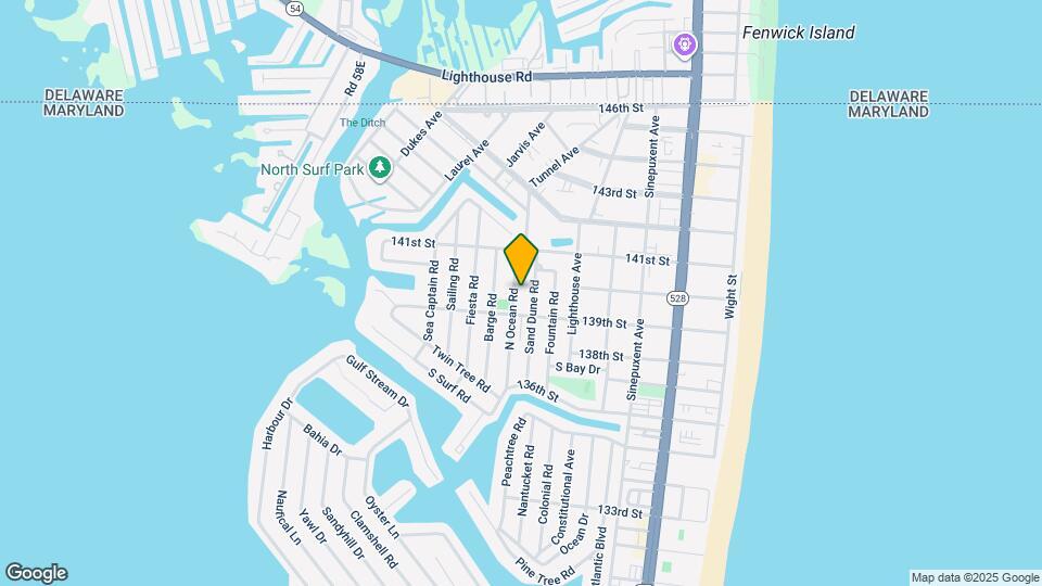 13908 N Ocean Rd Map and Location Details