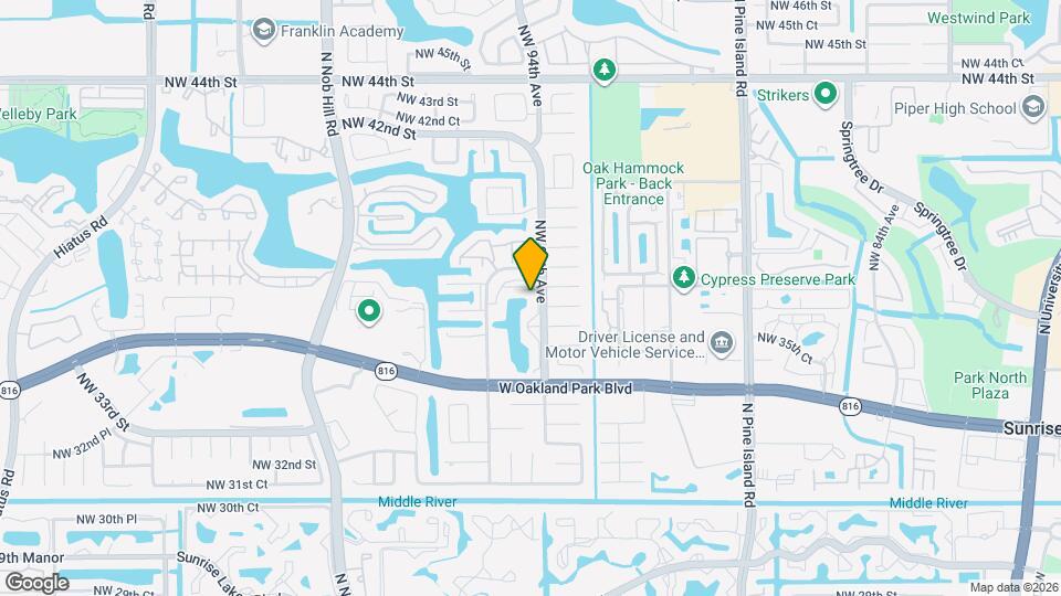 3625 NW 94th Ave Map and Location Details