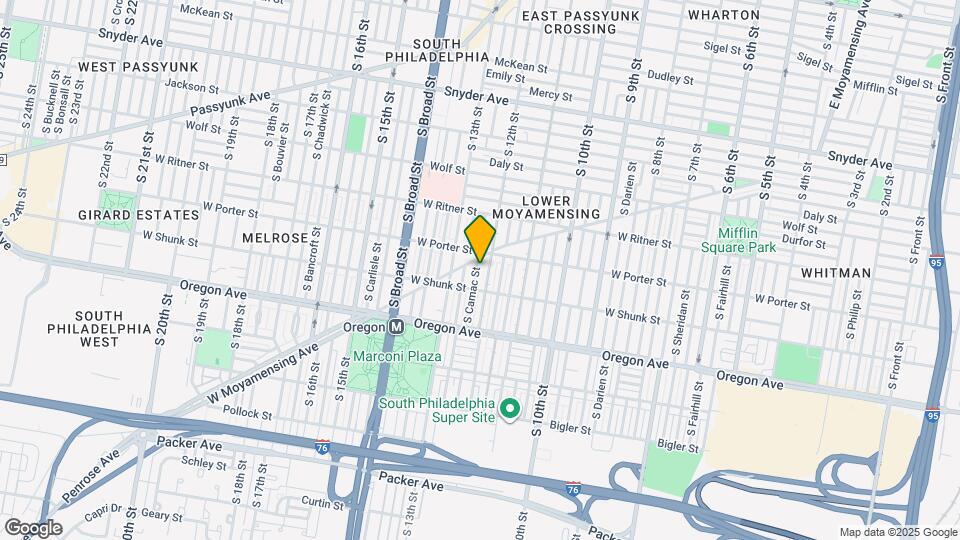 2517 S Camac St Map and Location Details