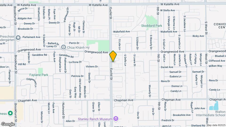 2142 S Euclid St Map and Location Details