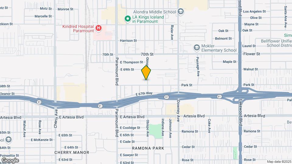 6831 Obispo AVe Mapa y Detalles de la Ubicación