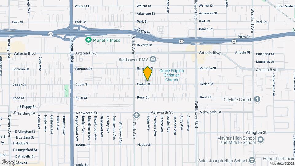 9453 Cedar St Map and Location Details
