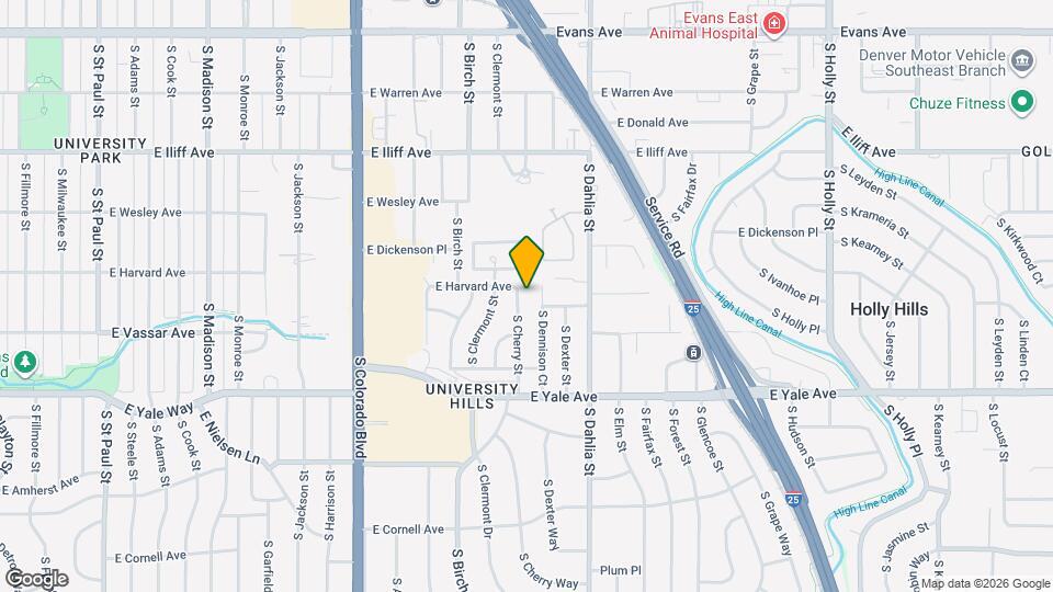 2510 S Cherry St Map and Location Details