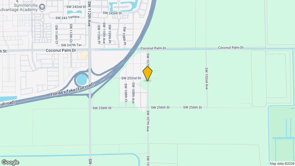 25036 SW 107th Ave Map and Location Details