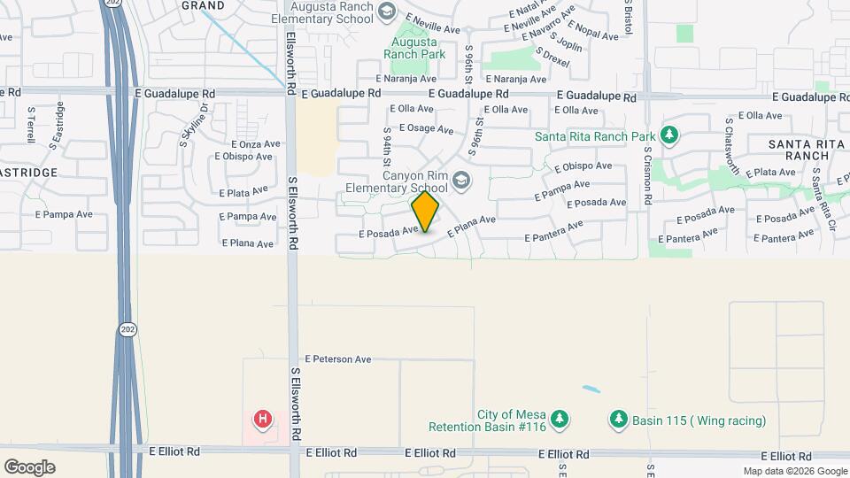 9458 E Plana Ave Map and Location Details