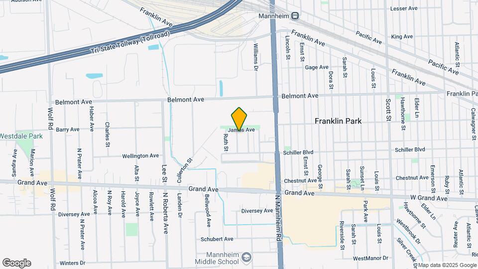 3033 Prairie St Map and Location Details