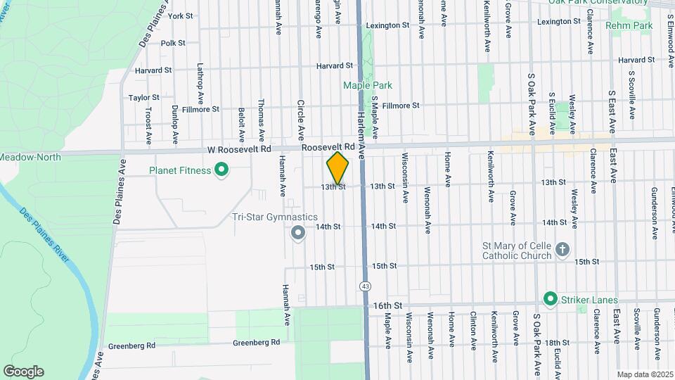 1301 Elgin Ave Map and Location Details