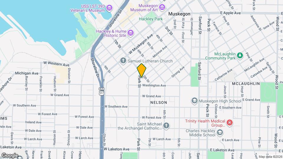 1382 Park St Map and Location Details