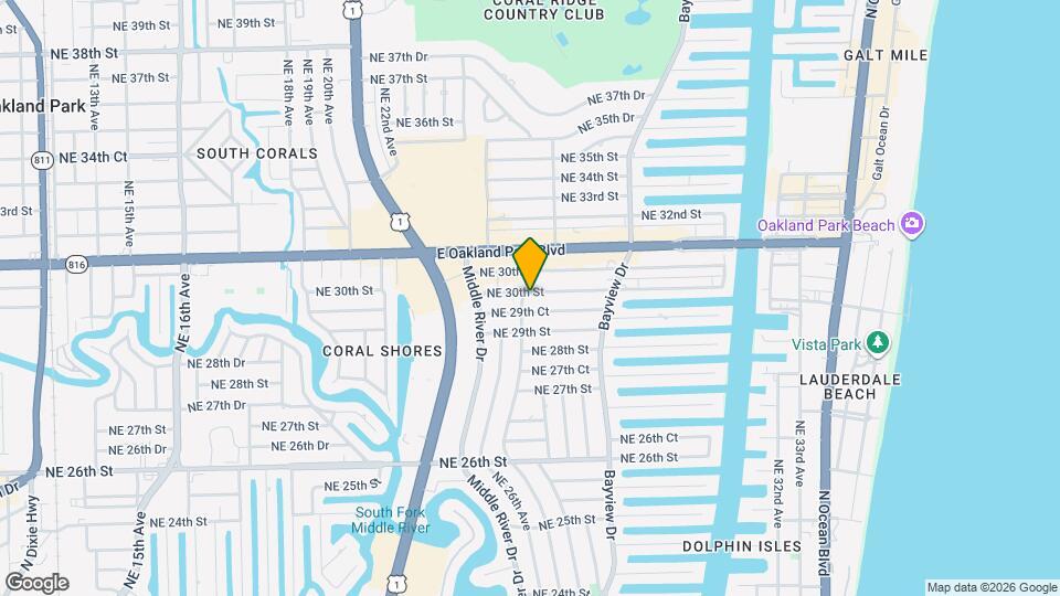 2624 NE 30th St Map and Location Details