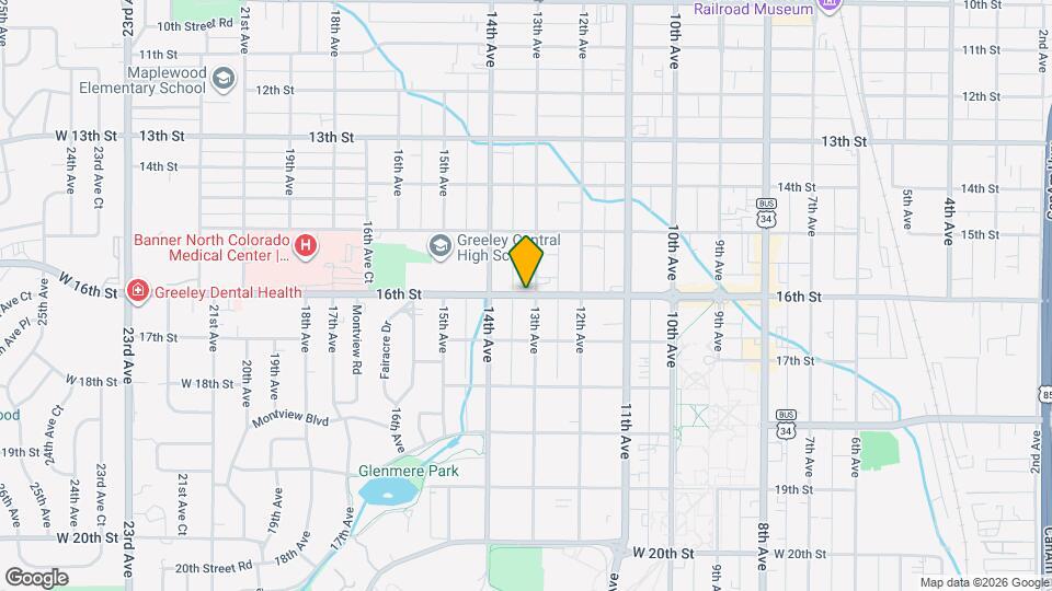 1316 16th St Map and Location Details