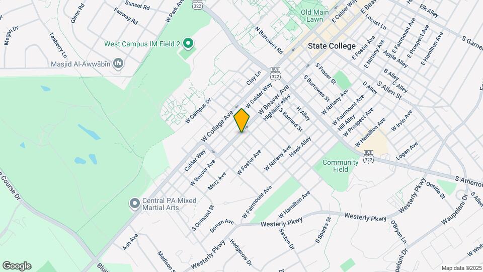 712 W Beaver Ave, Unit B Map and Location Details