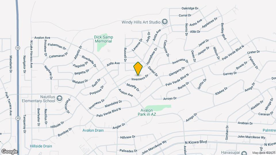2543 Inverness Dr Map and Location Details
