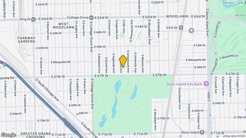 6631 S Ellis Ave Map and Location Details