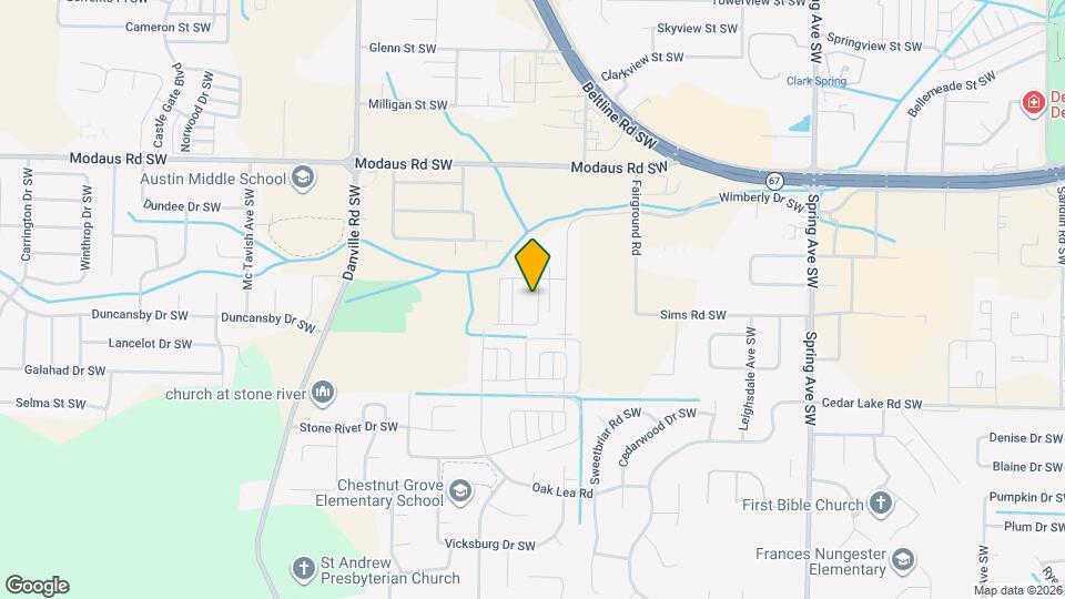 2917 McDonald Dr SW Map and Location Details