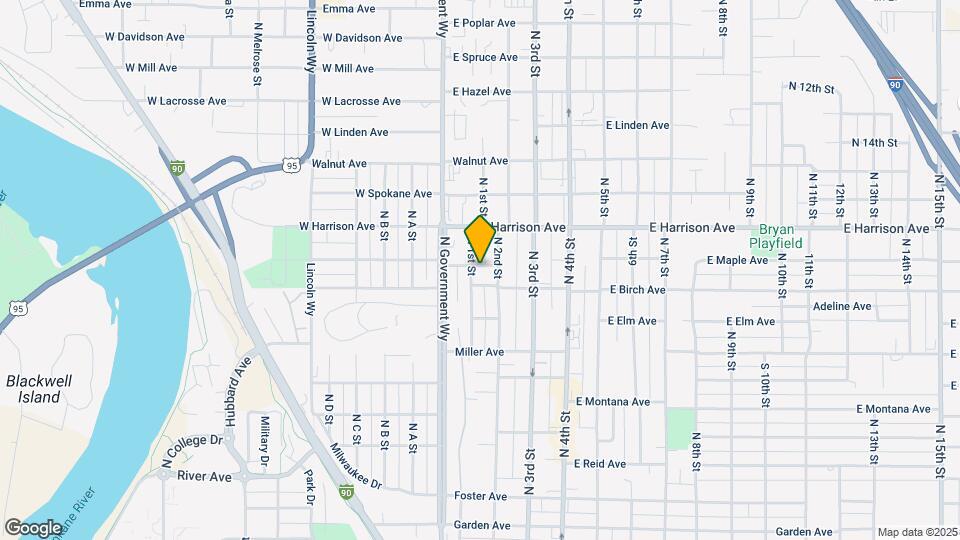 1070 N 1st St Map and Location Details