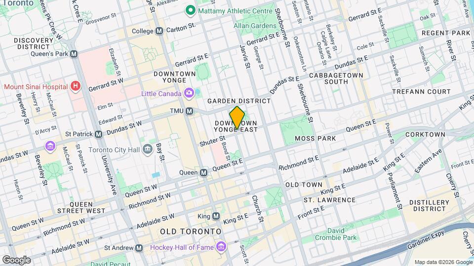 60 Shuter St Map and Location Details