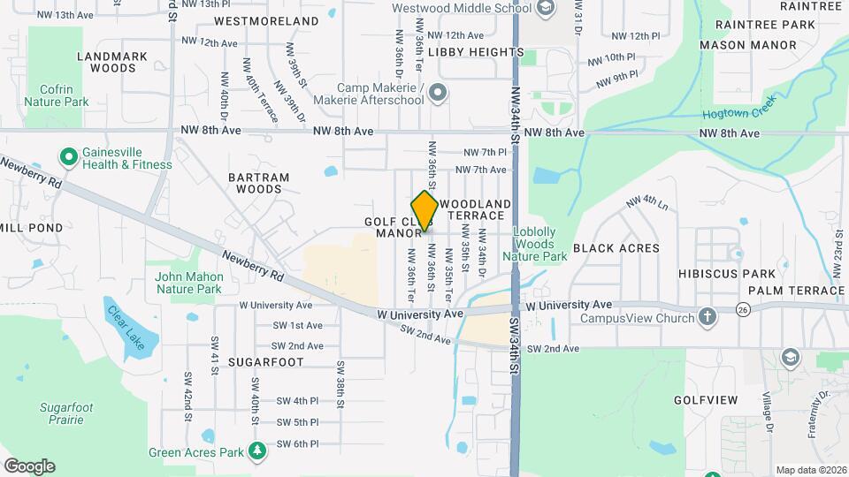 414 NW 36th St Map and Location Details