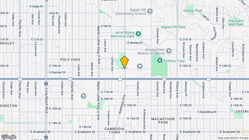 1859 Orange Ave, Unit House Map and Location Details