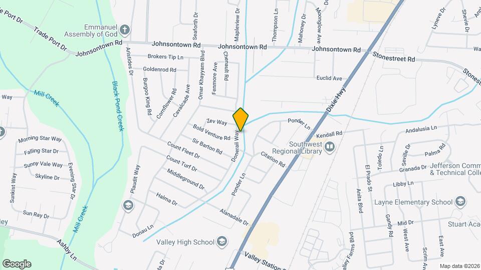 9335 Donerail Way Map and Location Details