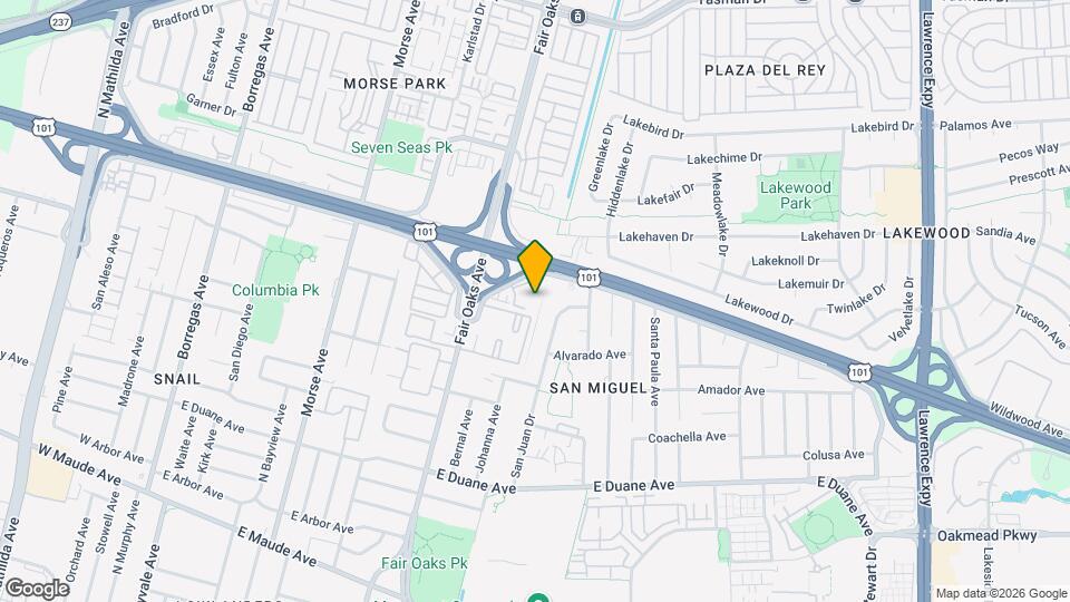 646 S Ahwanee Terrace Map and Location Details