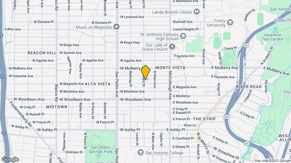133 W Magnolia Ave Map and Location Details