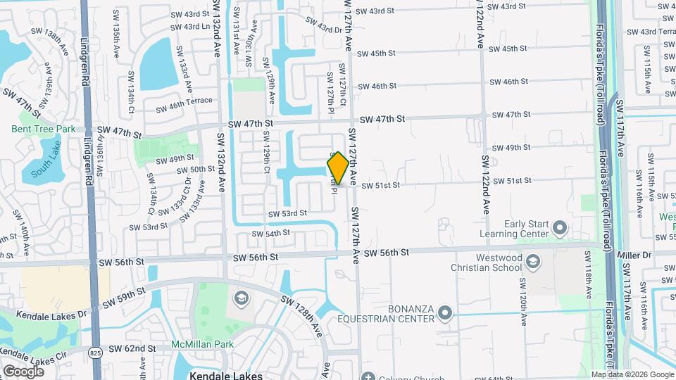 5101 SW 127th Pl Map and Location Details