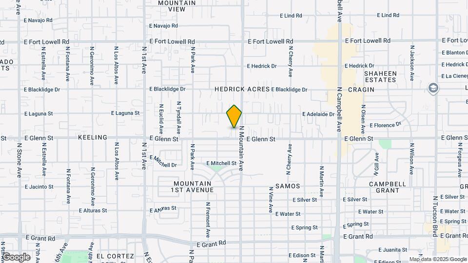 1289 E Glenn St Map and Location Details