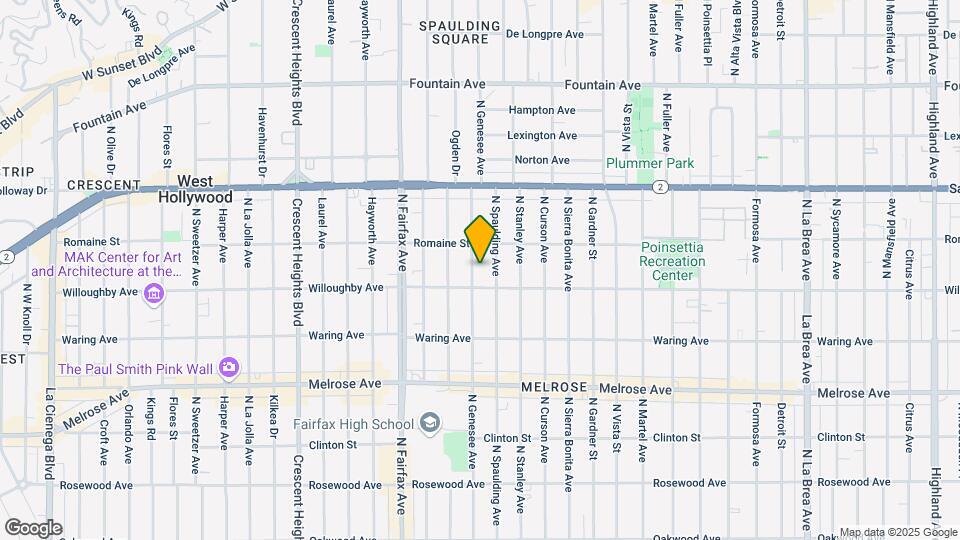 918 N Genesee Ave Map and Location Details
