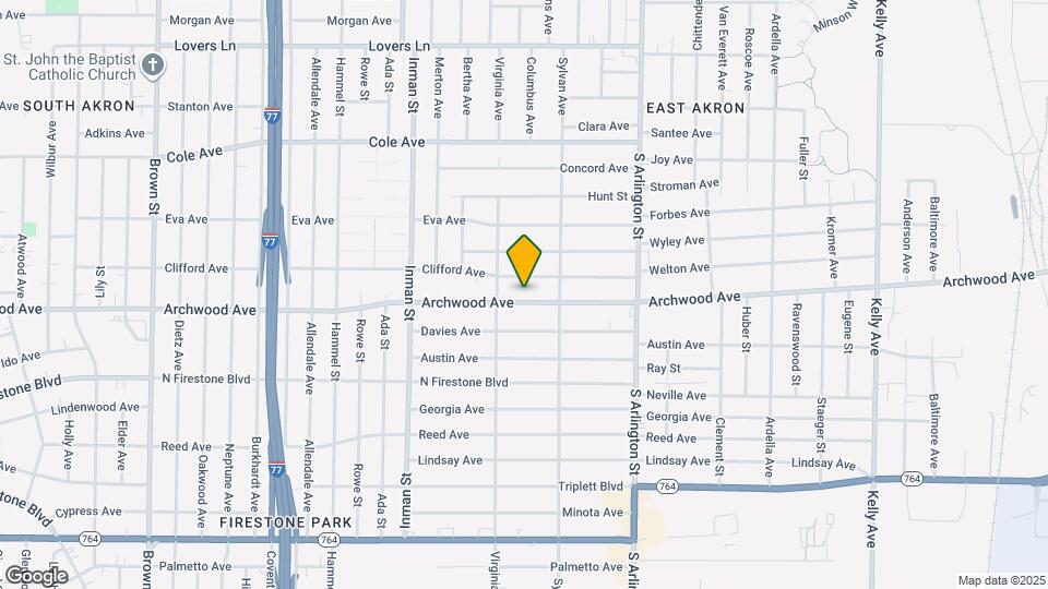 877 E Archwood Ave Mapa y Detalles de la Ubicación