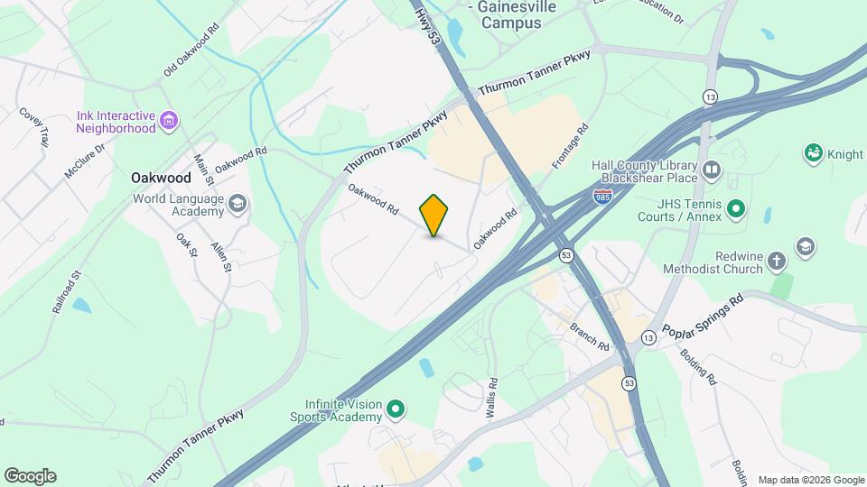 4460 Oakwood Rd Map and Location Details