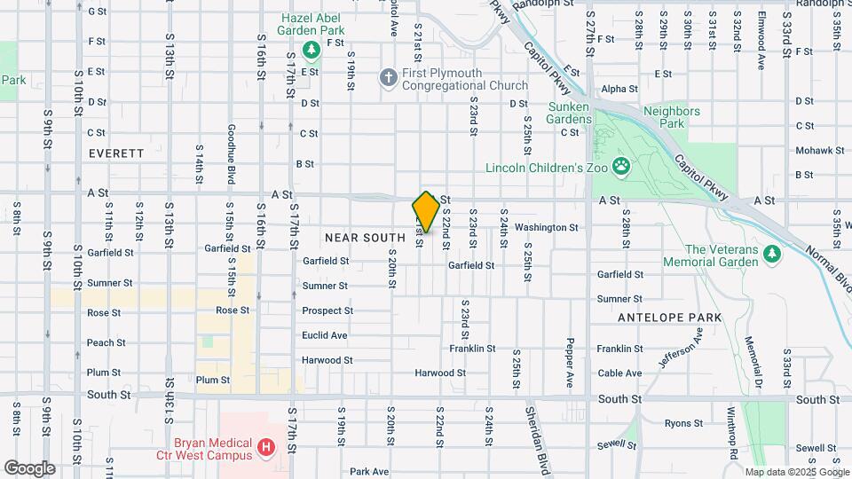 1516 S 21st St Map and Location Details