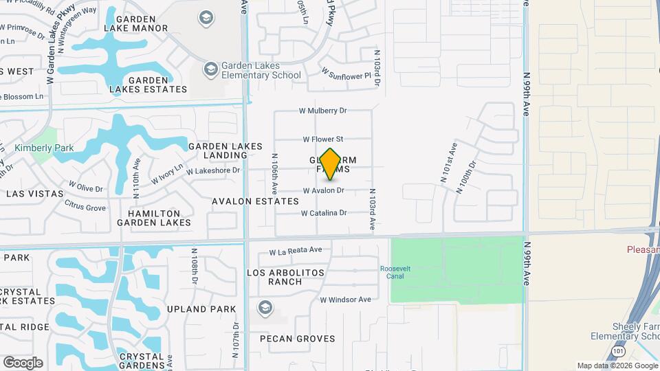 10432 W Avalon Dr Map and Location Details