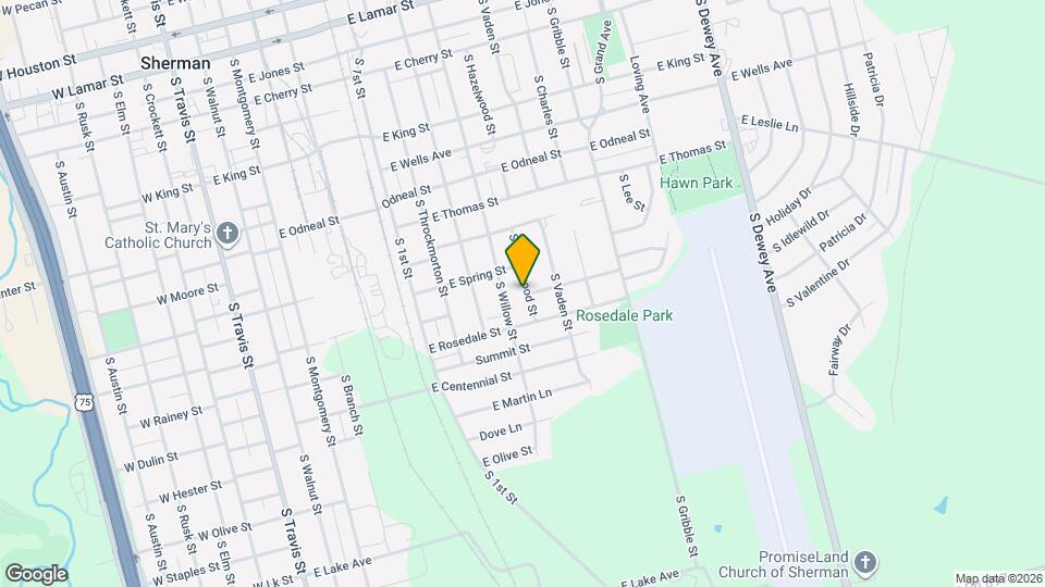 1124 S Hazelwood St Map and Location Details