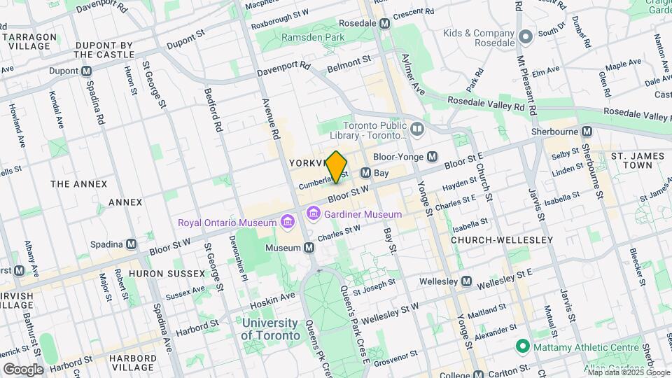 102 Bloor St W Map and Location Details