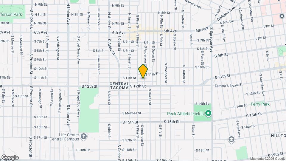 1114 S Anderson St Map and Location Details