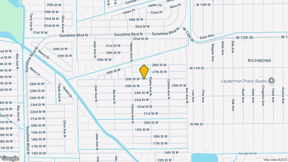 2707 26th St W Map and Location Details