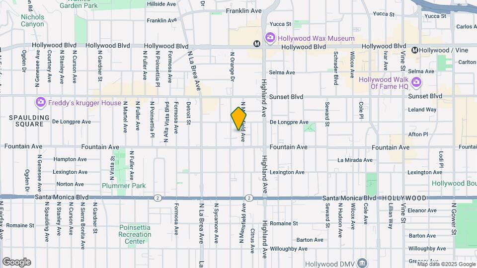 1333 N Mansfield Ave, Unit 1 Map and Location Details