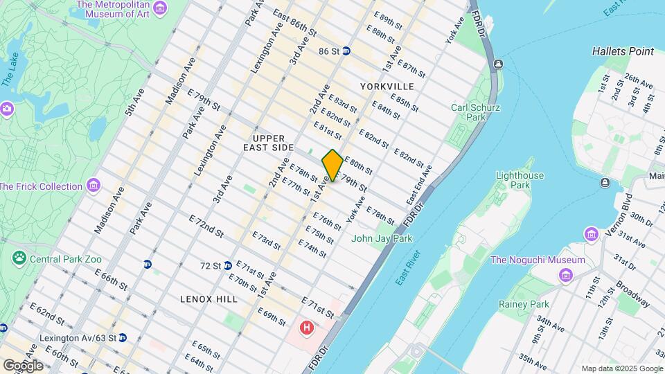 405 E 78th St Map and Location Details