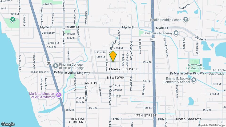 1622 29th St Map and Location Details