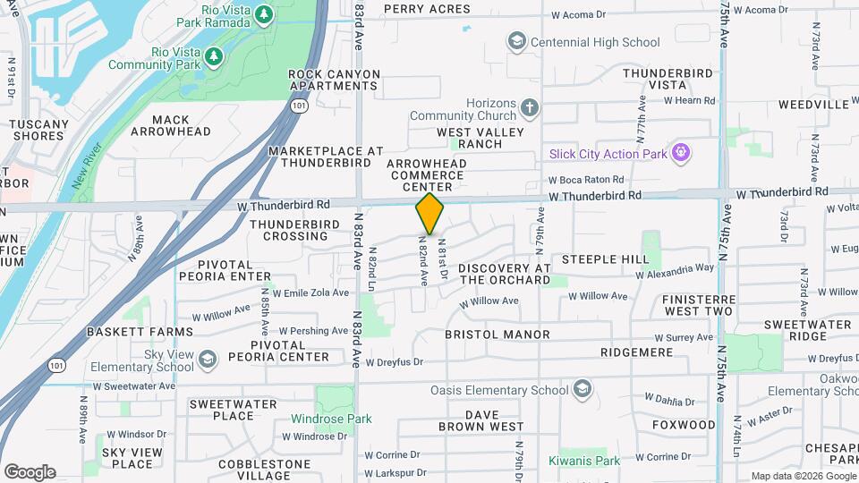 13681 N 82nd Ave Mapa y Detalles de la Ubicación