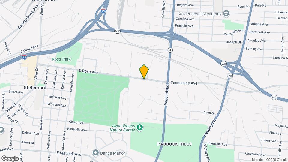 951 Tennessee Ave Map and Location Details