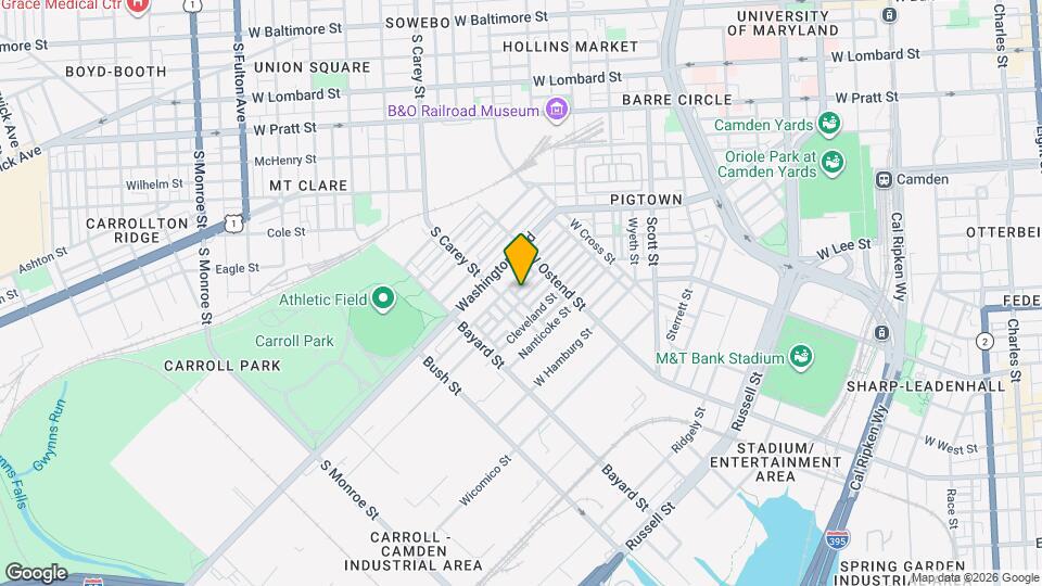 1254 Carroll St Map and Location Details