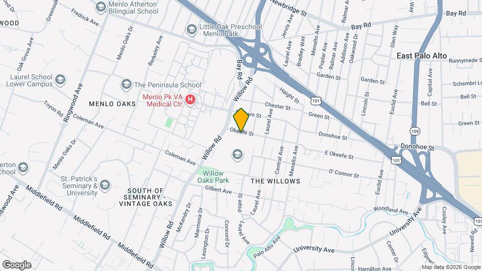 419 Okeefe St Map and Location Details