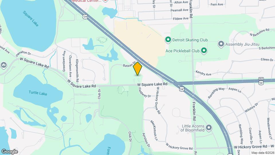 1440 W Square Lake Rd Map and Location Details