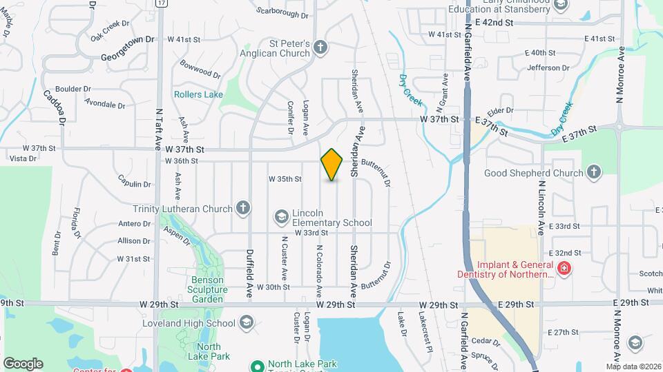 3417 N Franklin Ave Map and Location Details