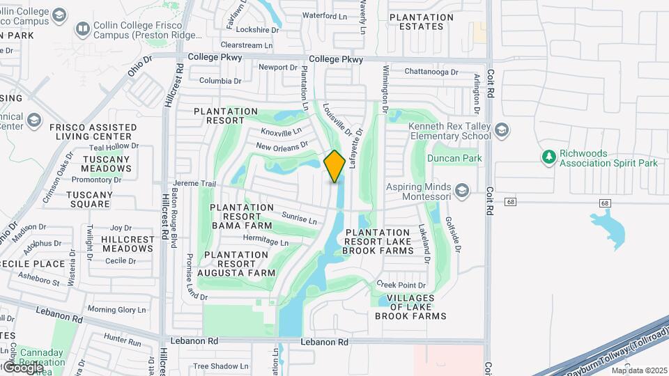 5506 Plantation Ln Map and Location Details