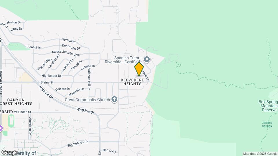 3202 Belvedere Dr Map and Location Details