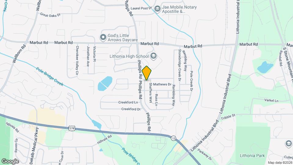 2332 Rambling Way Mapa y Detalles de la Ubicación