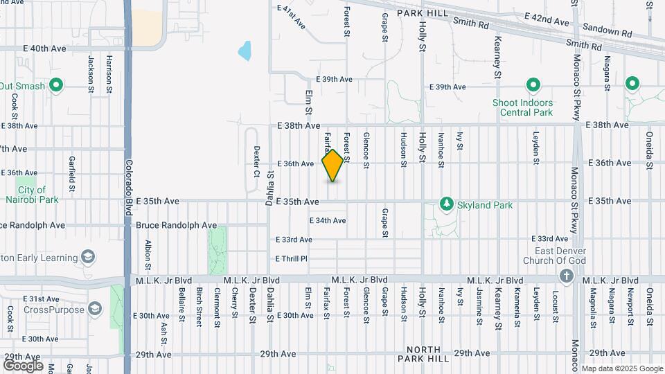 3540 Fairfax St Map and Location Details