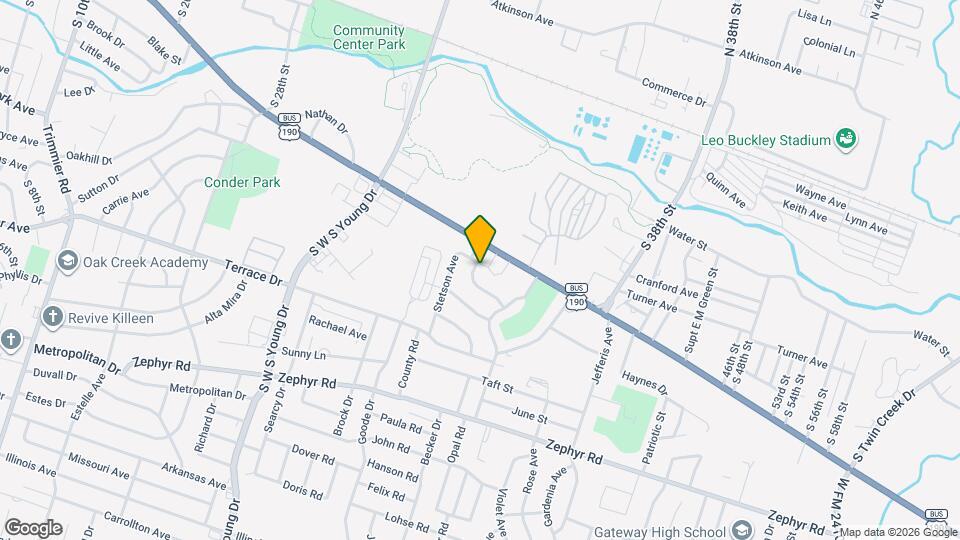 2701 Hillside Dr Map and Location Details